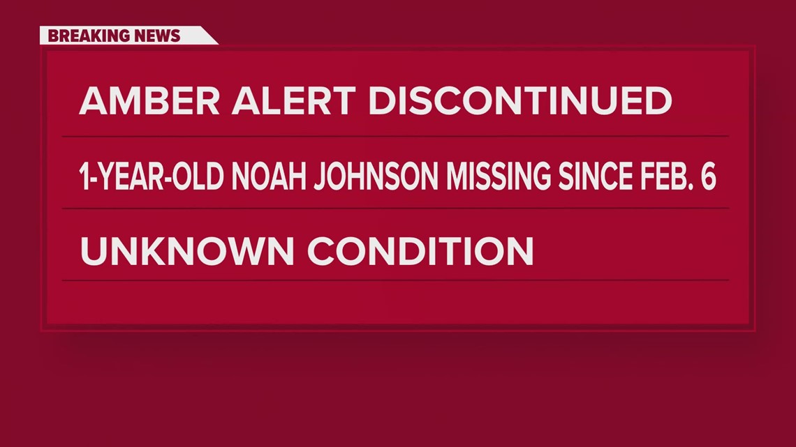 AMBER Alert canceled in search for 1-year-old Noah Johnson who was last ...