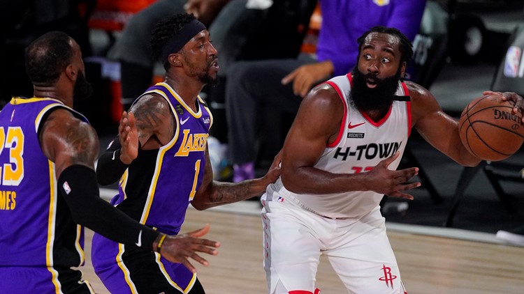 AD, LeBron lead Lakers to win vs. Rockets, No. 7 seed in West