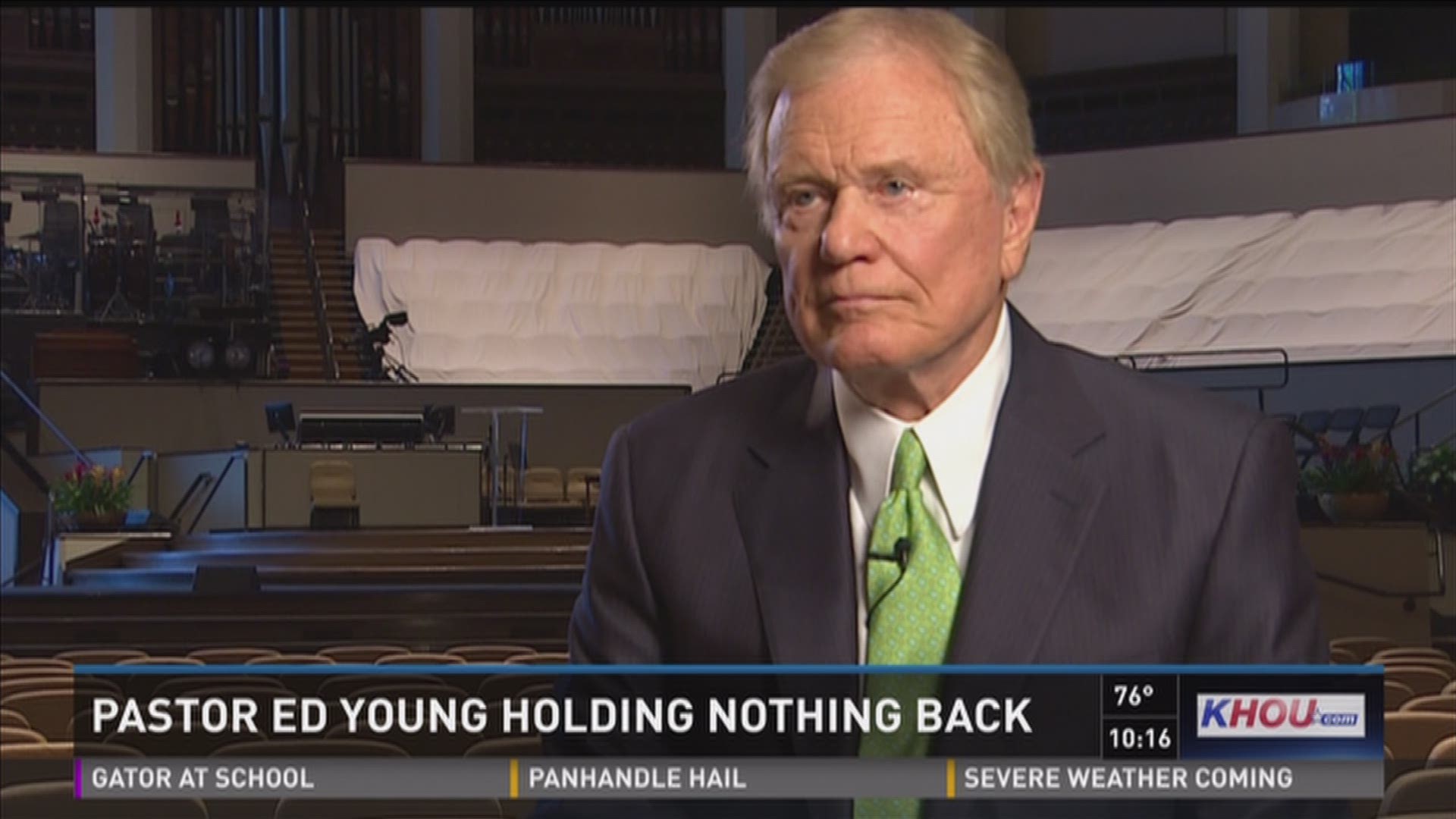 Len Cannon interviews Second Baptist Church pastor Ed Young who holds nothing back on controversial issues.