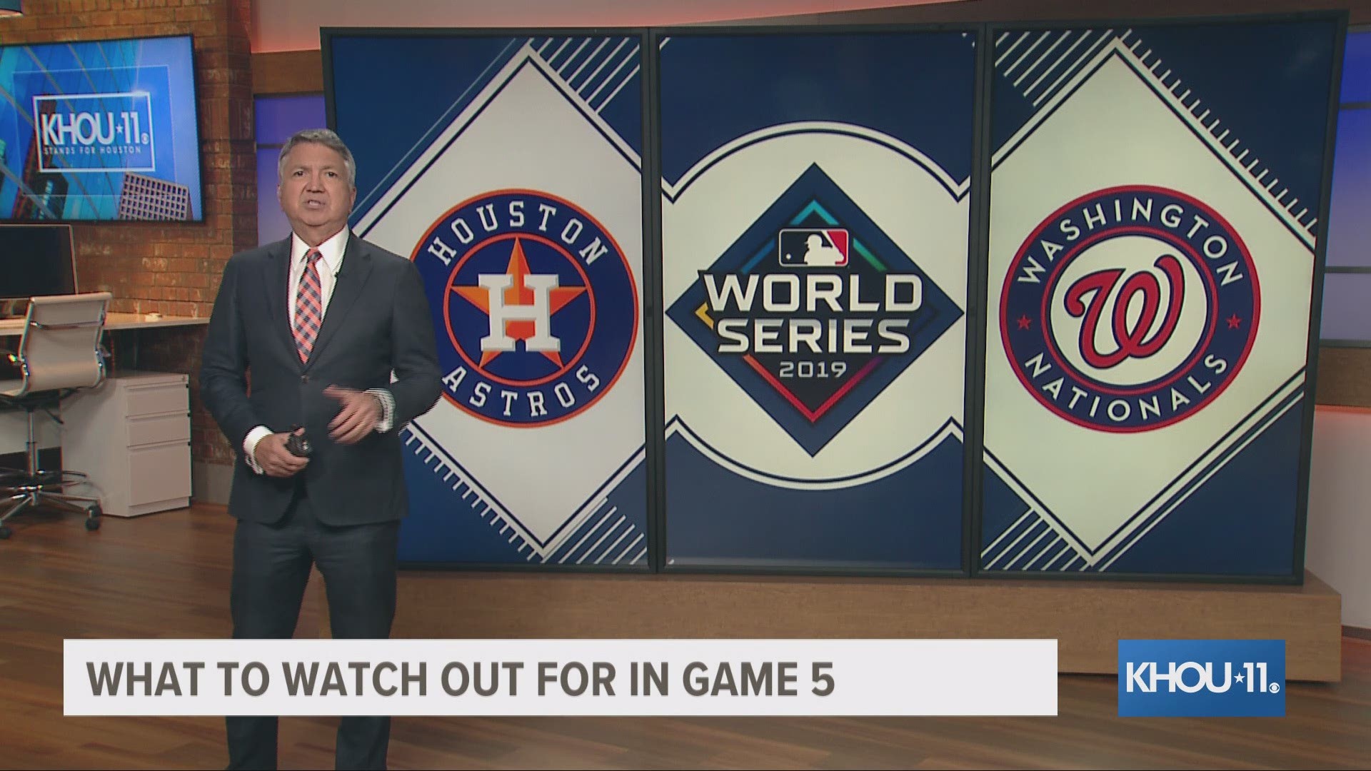 KHOU 11 Sports' Jason Bristol and Jeremy Booth break down what you need to know before Game 5 of the World Series in Washington, D.C.