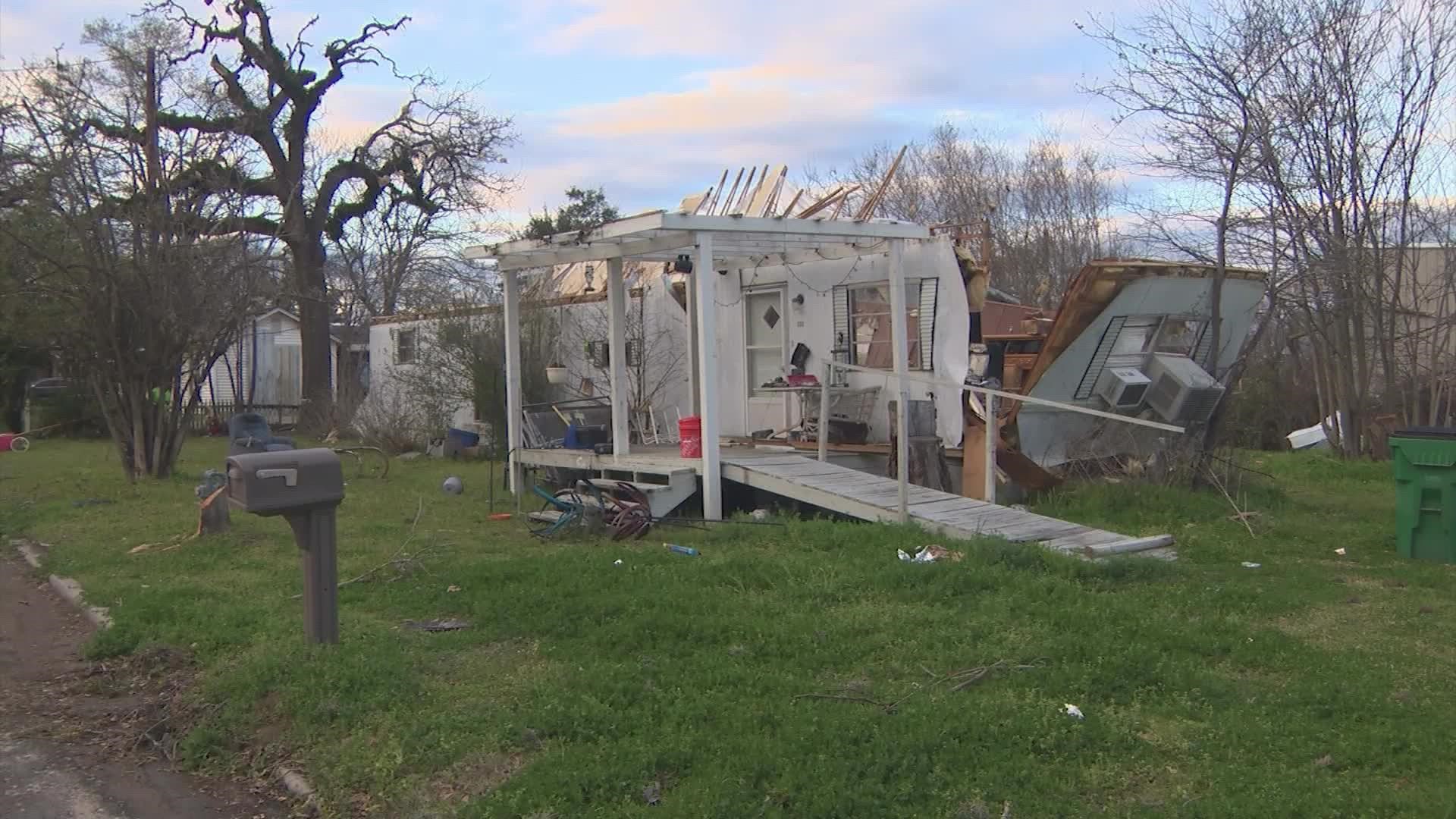 The NWS confirmed seven tornados in Southeast Texas between Monday night and Tuesday morning. Residents in Madisonville tell KHOU 11 that they're grateful to be OK.