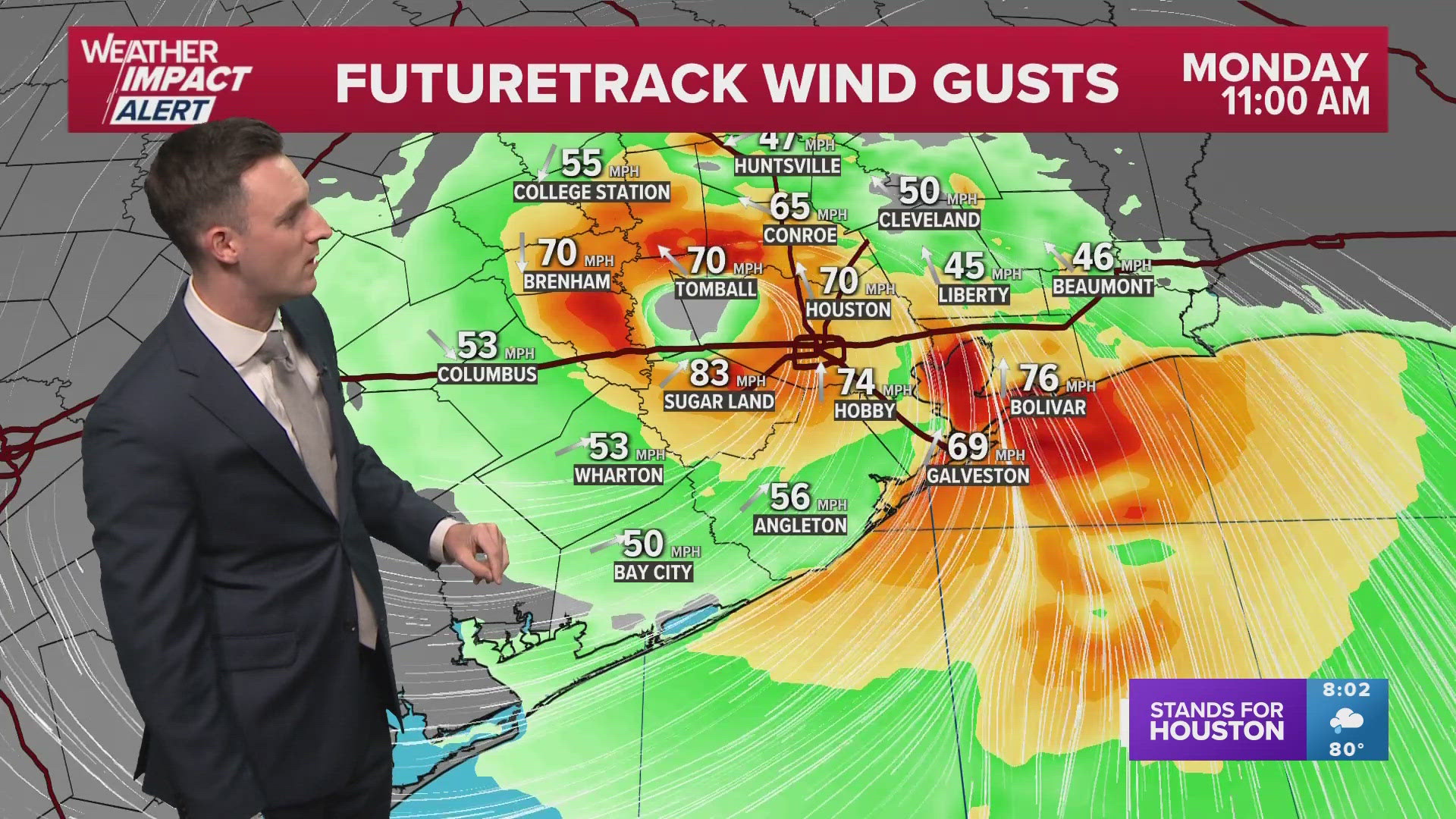 Meteorologist Pat Cavlin has an update on where the storm is and the timing of landfall