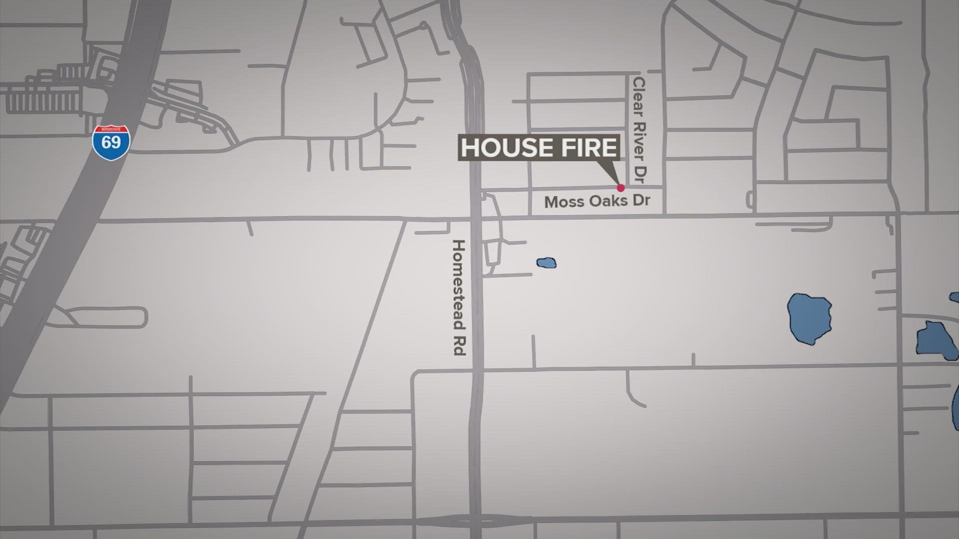 A woman was rescued Friday during a house fire in Houston's northside, according to the Houston Fire Department.