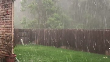 Hail storm in Spring
