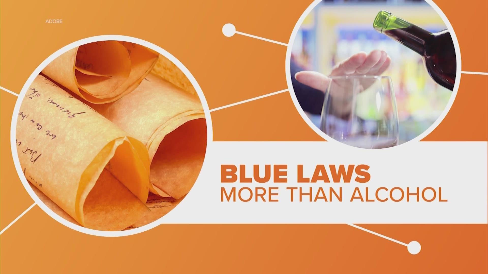 Most of us think the term “Blue Laws” refers to restrictions on selling alcohol, but it once involved a lot more more. Connecting the dots...