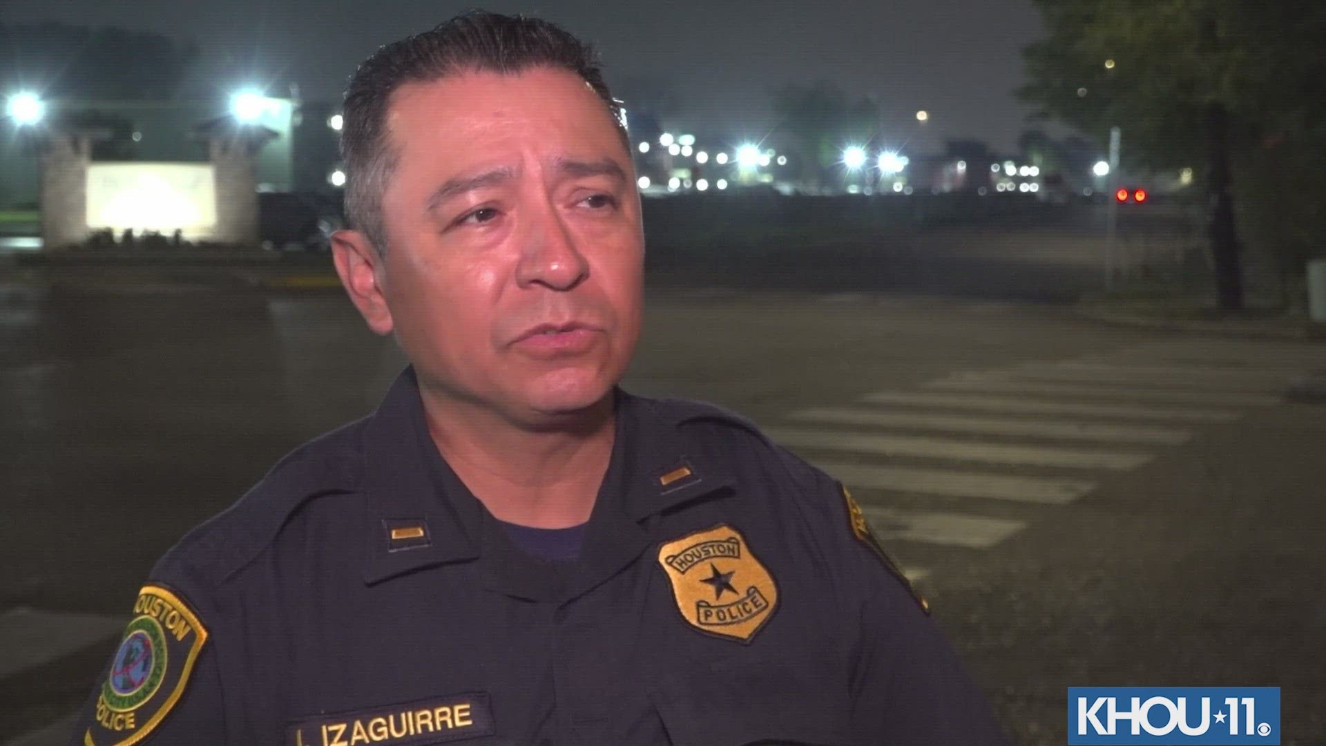 Houston police said a drunk man stabbed three people at a family gathering at a southeast Houston apartment complex on Saturday night.