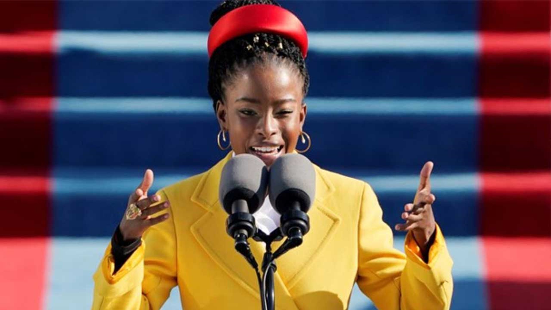 Youth Poet Laureate Amanda Gorman has recited an original poem, “The Hill We Climb,” at the Inauguration of President Joe Biden and Vice President Kamala Harris.