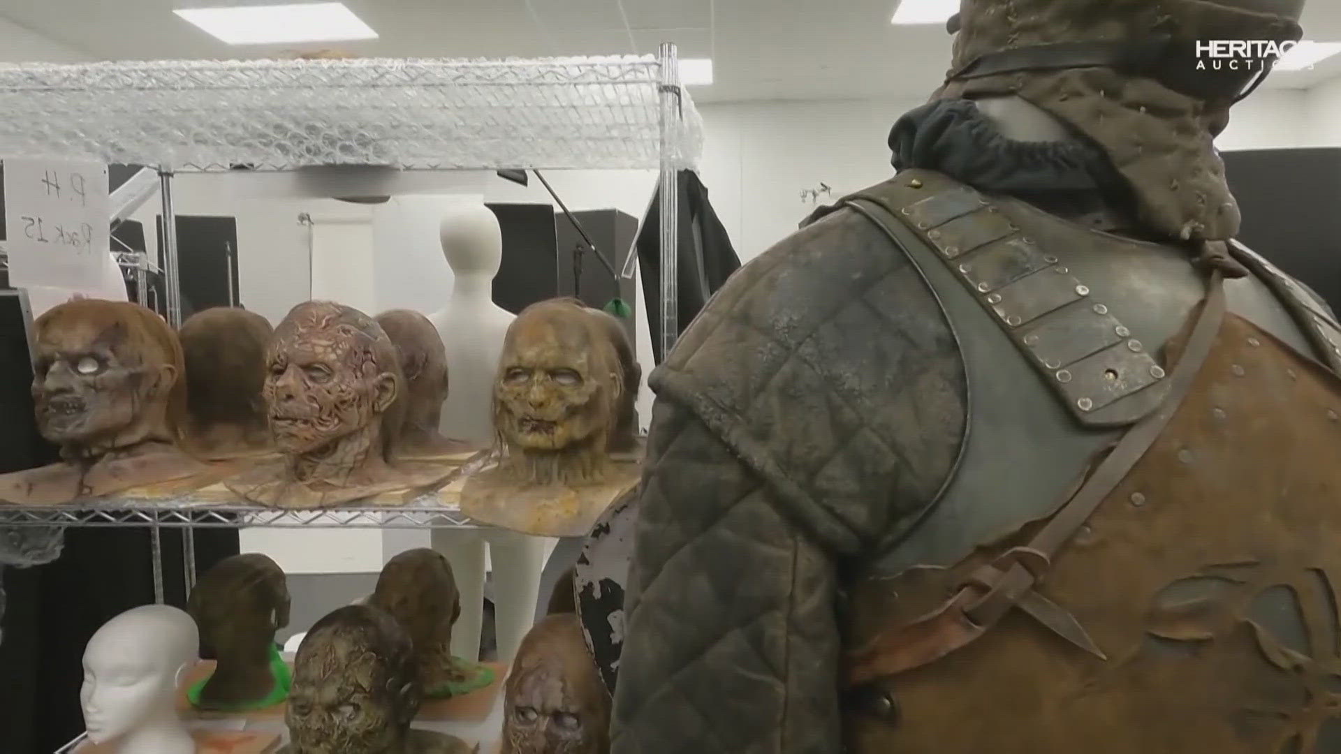 Everything from White Walker prosthetics to Jamie Lannister's golden armor will be for auction.