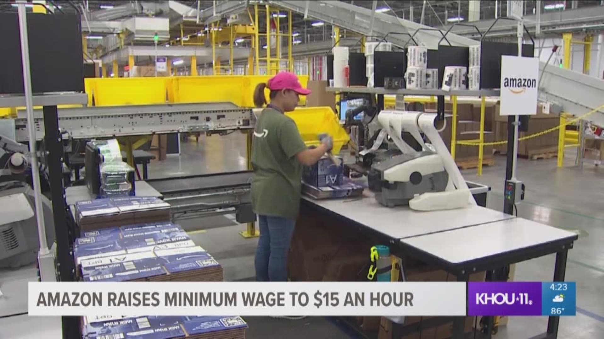 Amazon recently announced that the company is raising its minimum wage to $15 an hour. The pay raise starts next month and that includes part-time, seasonal and temporary employees.
