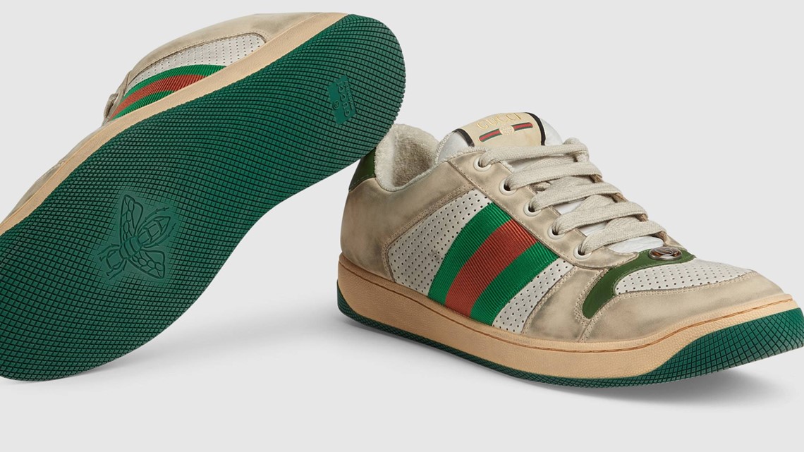 gucci stained shoes