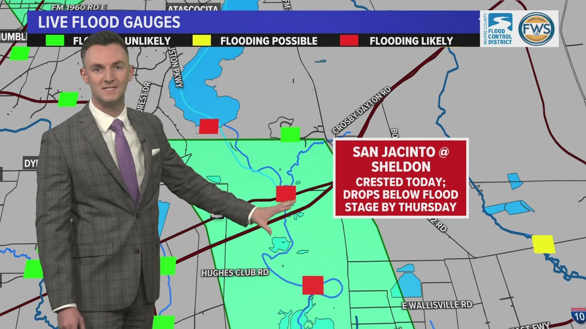 When rivers north of Houston will crest, fall below flood stage - Vimarsana News