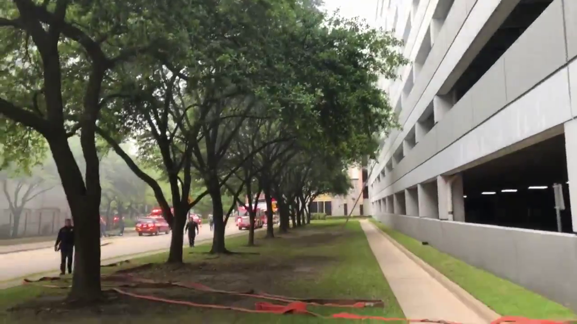Three cars damaged in Greenway Plaza parking garage fire | khou.com