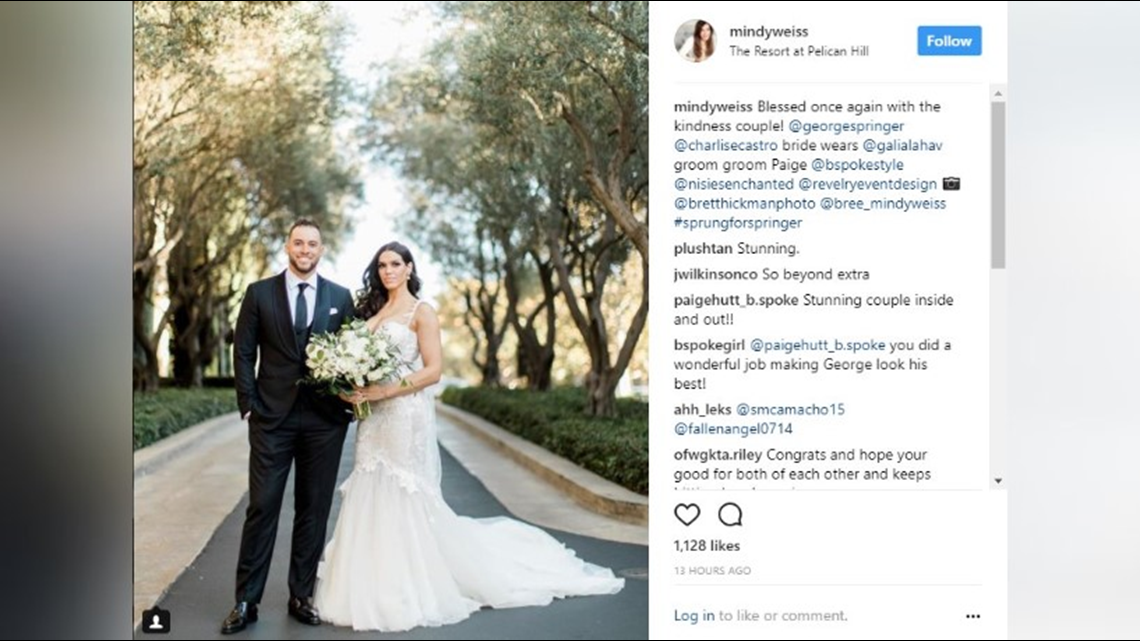 Houston Astros - A huge congratulations to George Springer for tying the  knot with fiancée, Charlise, over the weekend!