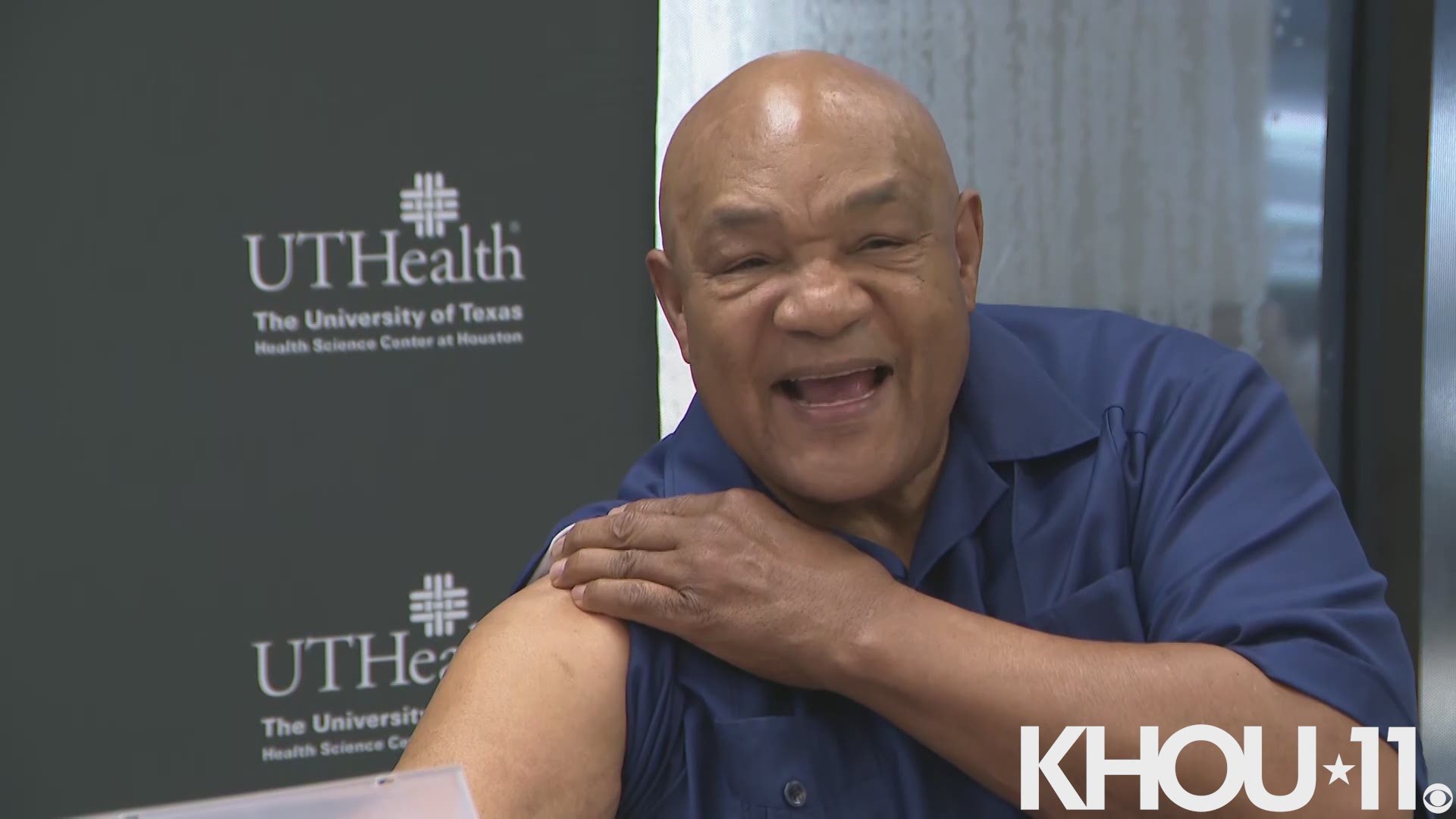 George Foreman joined UTHealth to spread awareness on the safety of the COVID-19 vaccine.