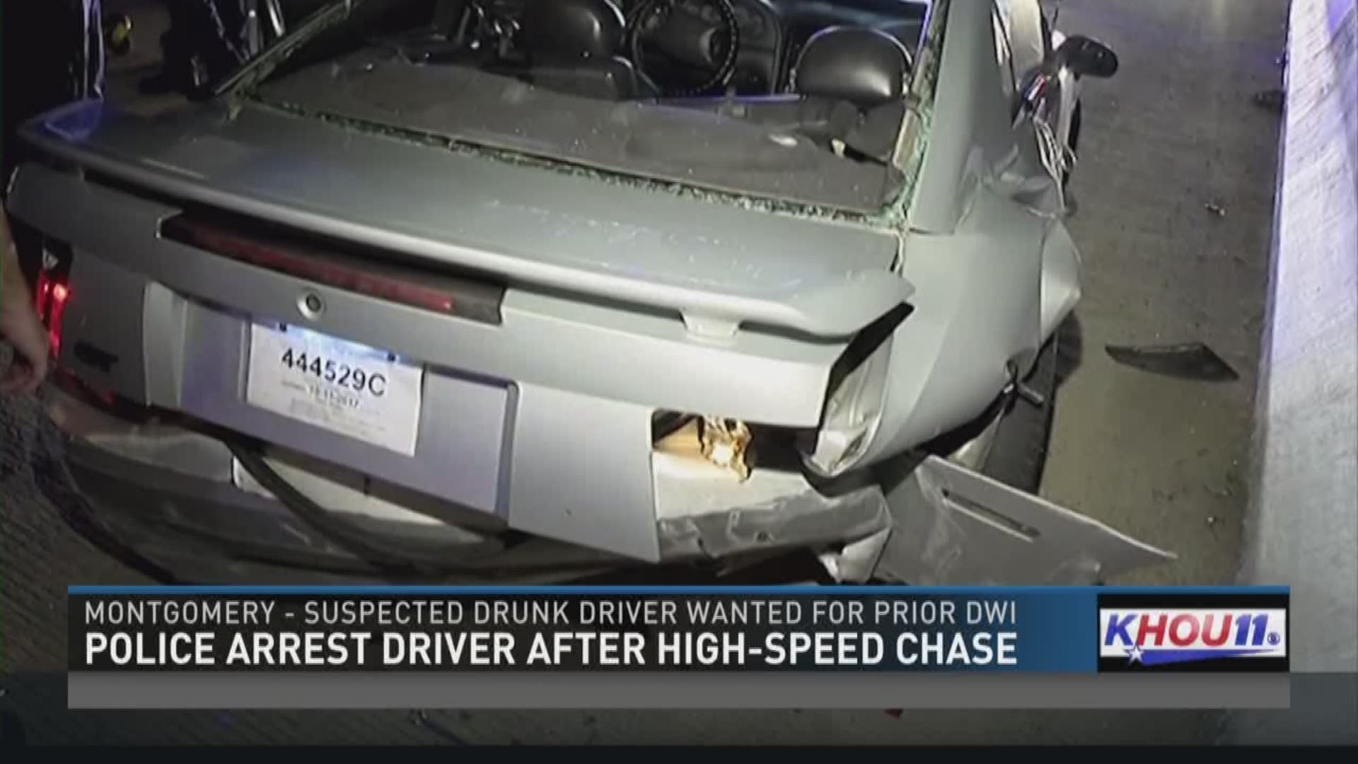 Driver arrested after chase, crash in Montgomery County | khou.com