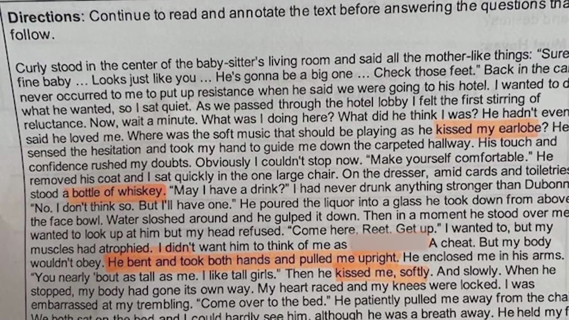 "It’s a passage that describes -- pretty graphically describes -- an older man coercing a young girl into having sex with him."