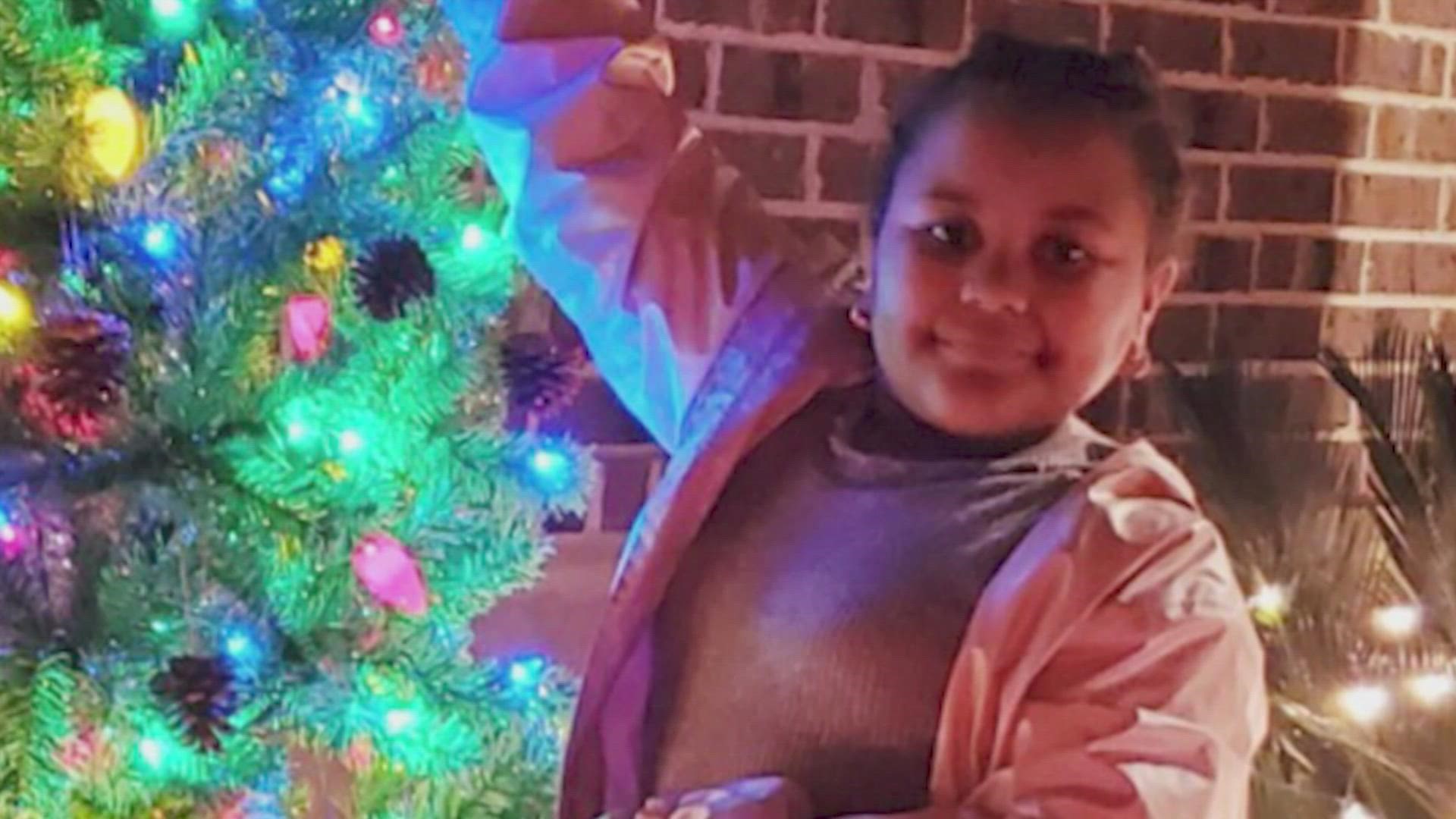 Houston police say Ashanti Grant, a 9-year old girl, was shot in the head while riding in her family’s SUV Tuesday night.
