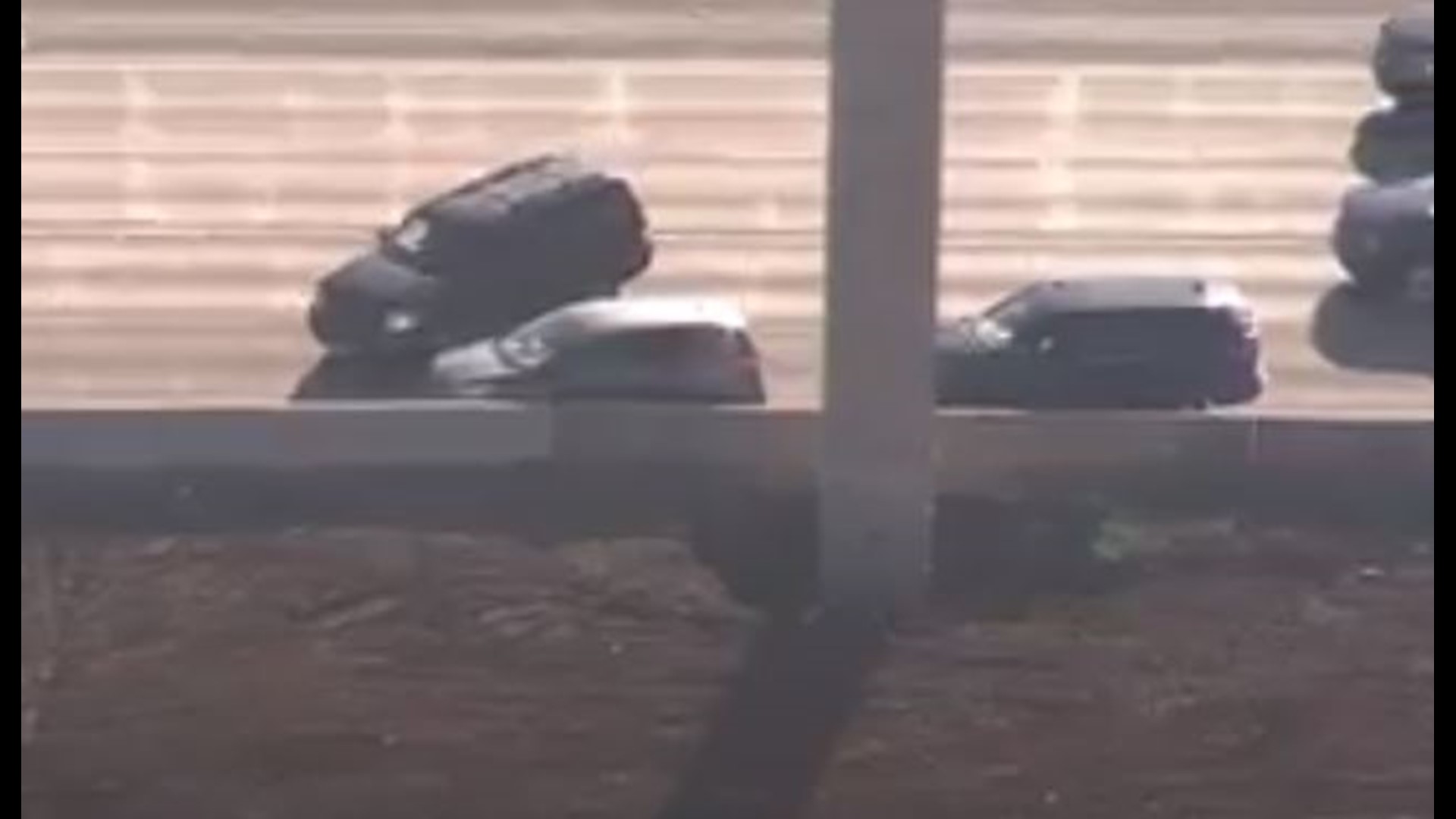 Assault suspect leads police on bizarre slow-speed chase | khou.com