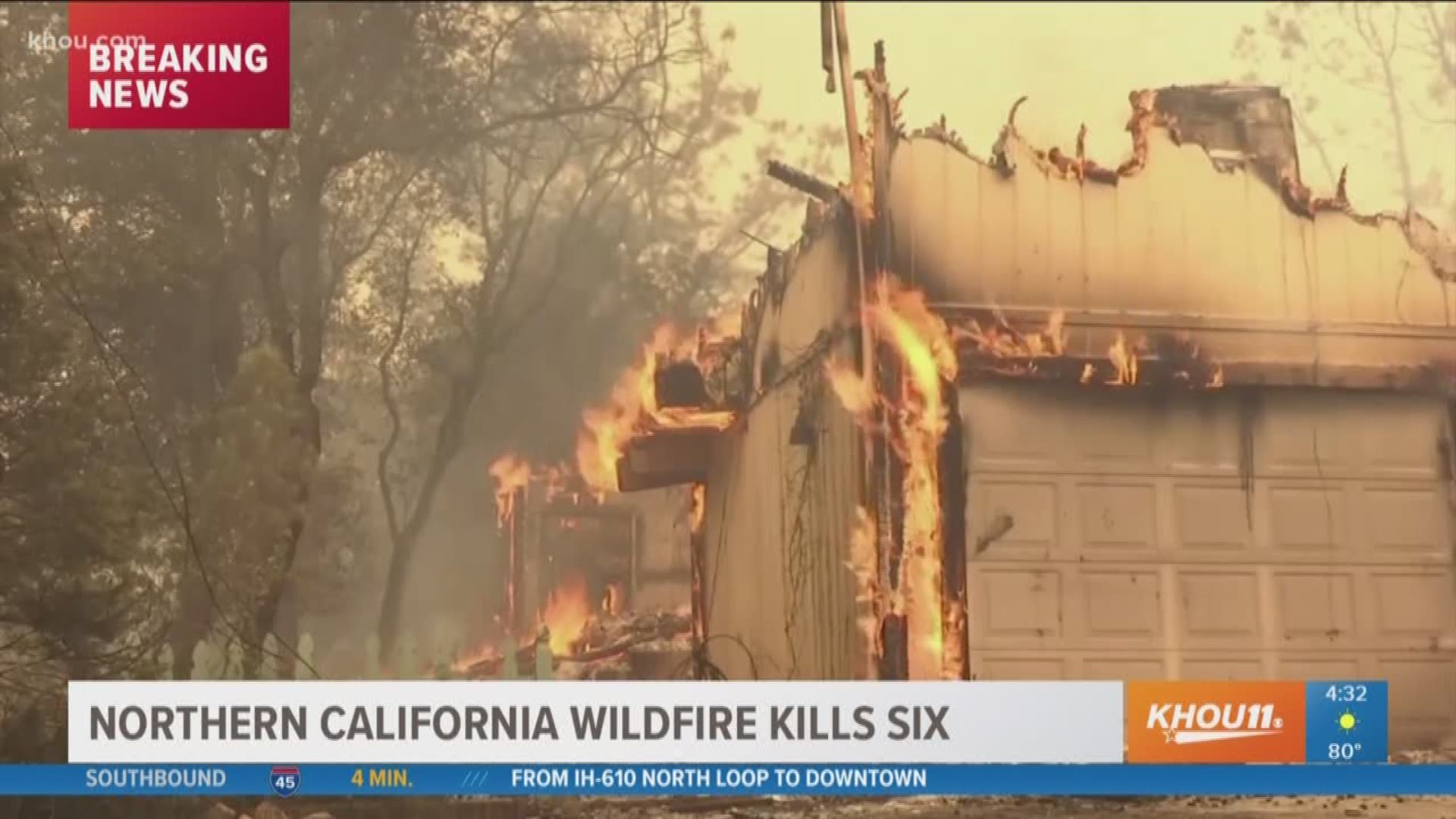 We have the latest on the deadly wildfire in Northern California and the reaction to racist graffiti found on a school track in Tomball, these are a few of our headlines this Monday morning. 