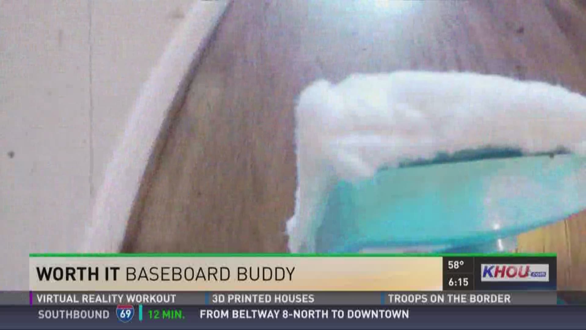 If cleaning baseboards feels like a job, there's a gadget that could make it easier. It's called Baseboard Buddy.