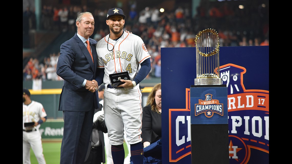 Astros receive their welldeserved World Series rings in pregame