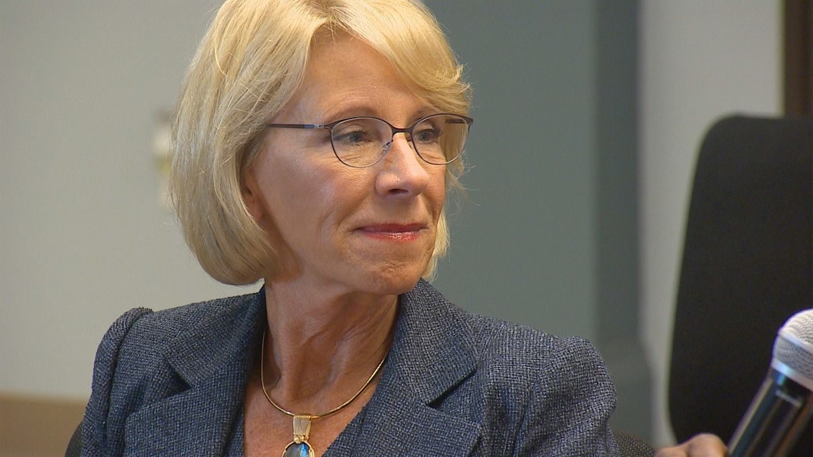 Education Secretary Betsy Devos Meets With Dallas Champions For Public Schools