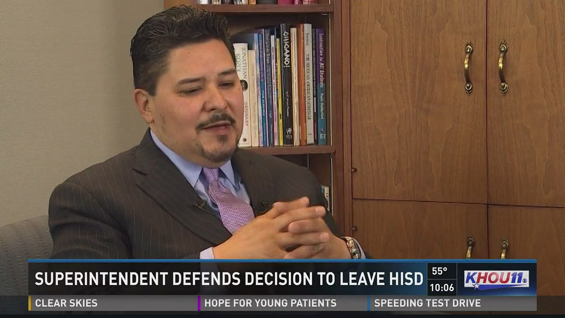 For the first time since announcing his resignation from HISD, soon-to-be former superintendent Richard Carranza spoke with KHOU 11 News about his reasons for packing up and heading to take over New York City Public Schools.