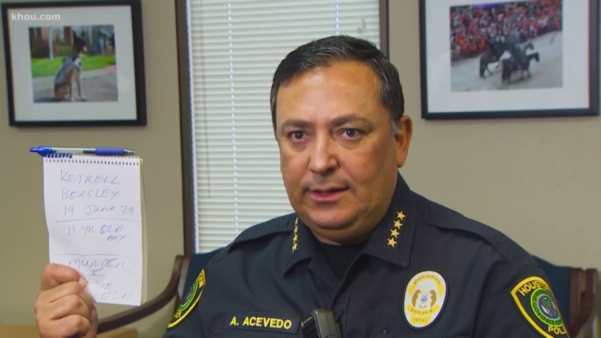 Houston police chief Art Acevedo said judges in Harris County are granting bond to violent criminals that is way too low.