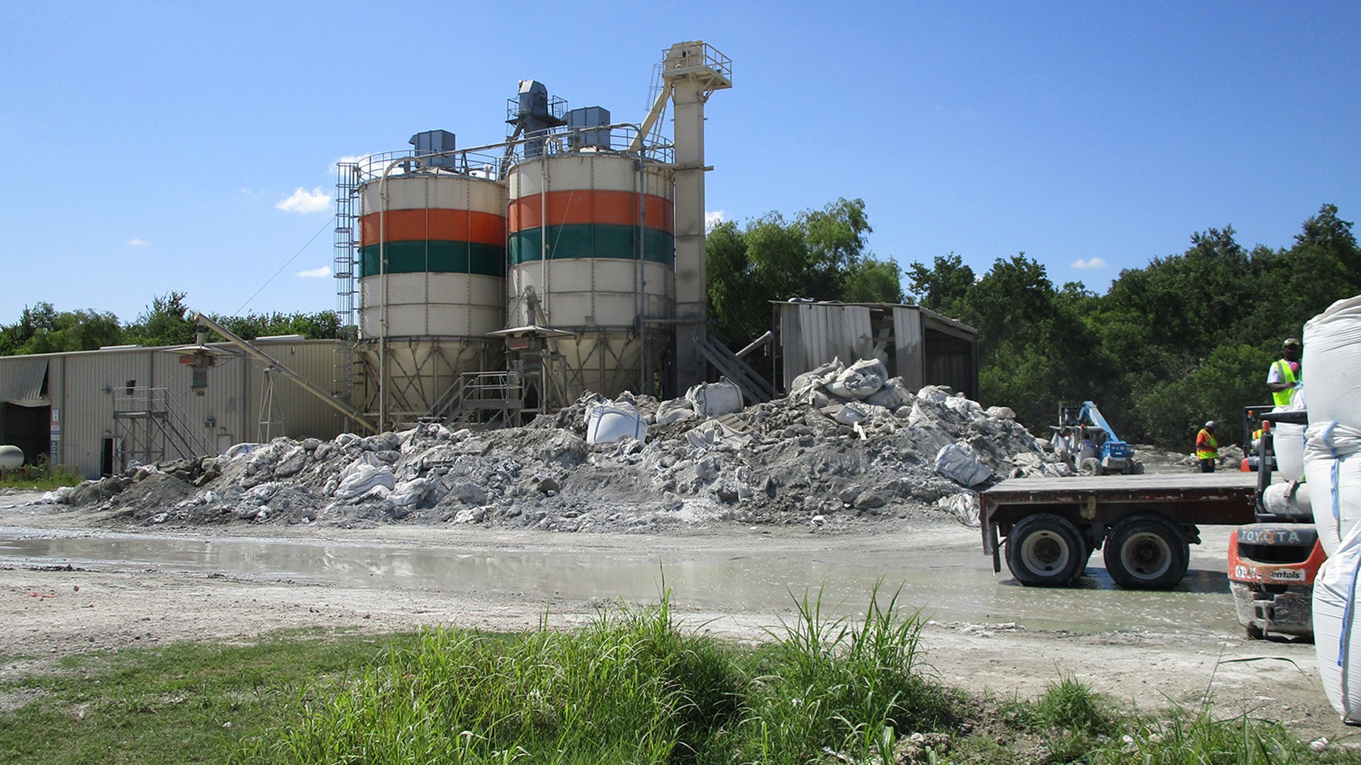 Cement company being sued for spreading dust, dumping waste