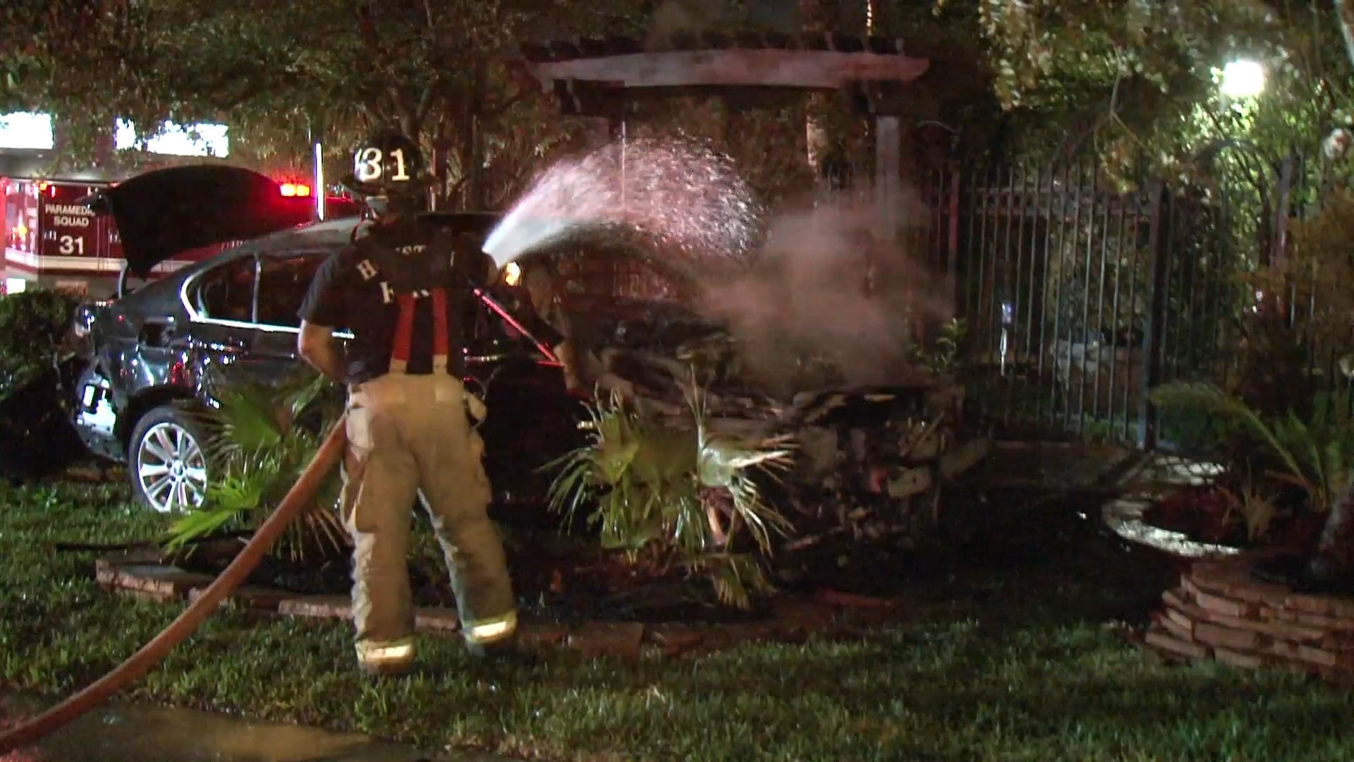 Photos: Driver extricated from car after 2-vehicle collision in NW ...
