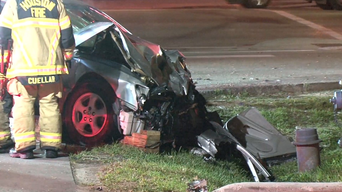 Photos: Driver extricated from car after 2-vehicle collision in NW ...
