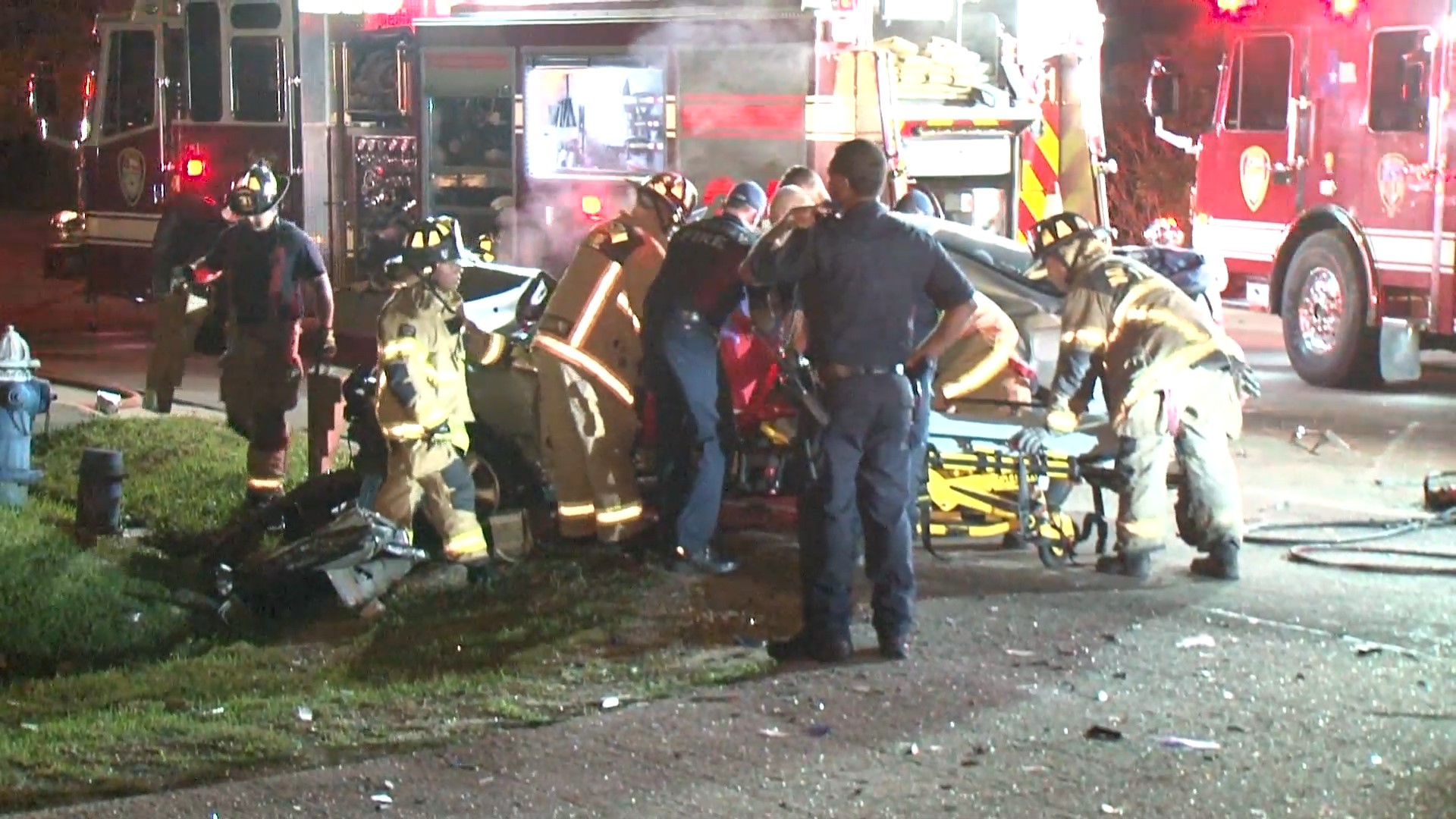 Photos: Driver extricated from car after 2-vehicle collision in NW ...