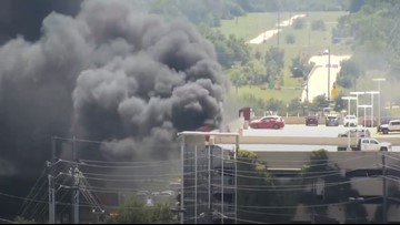 Plume Of Smoke Pours From Uh Parking Garage After 9 Cars Catch