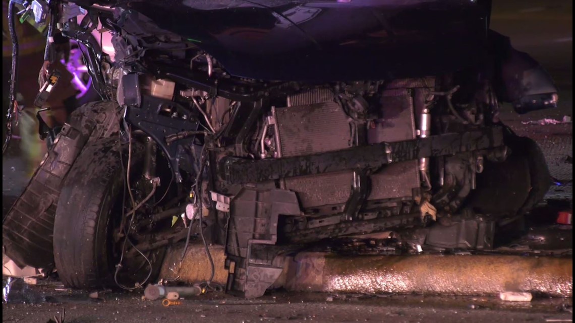 Photos: 1 killed when chase ends in crash along Katy Freeway | khou.com