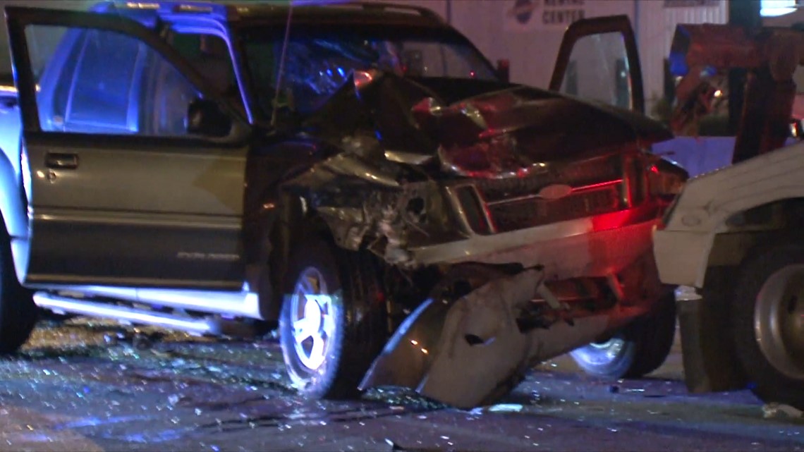 Photos: Suspected drunk driver slams into back of police SUV on East ...