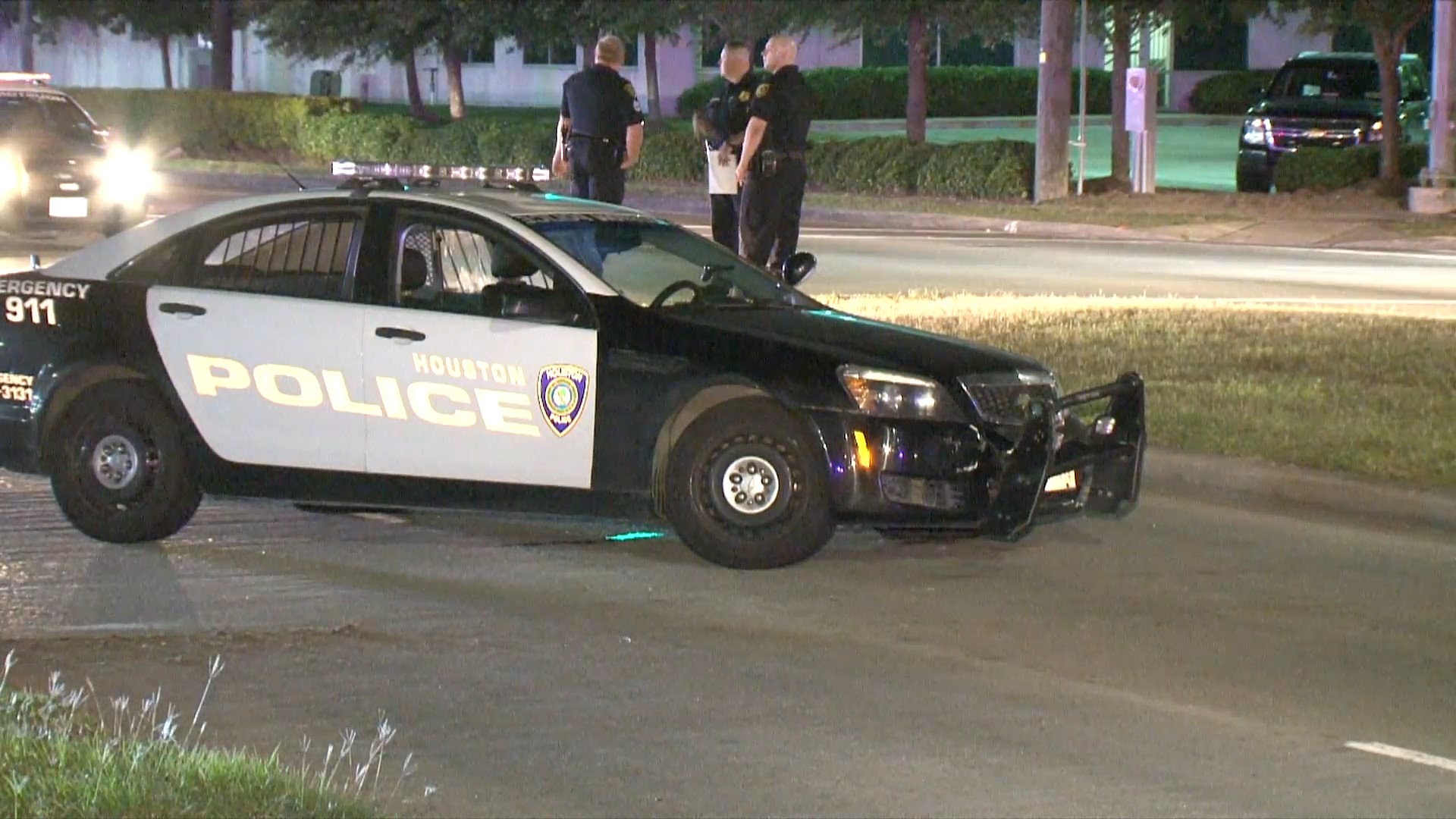 Photos: Suspect rams police car during pursuit, crashes into ditch ...