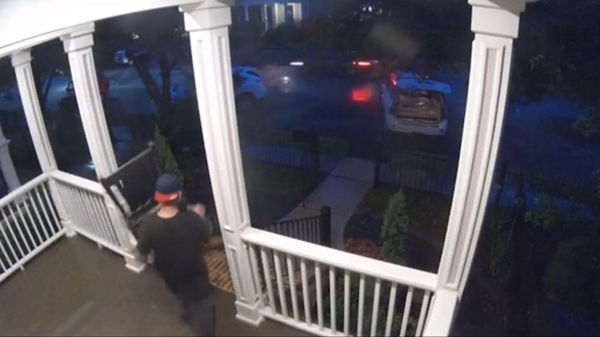 Thief casually steals furniture from porch, caught on camera | khou.com