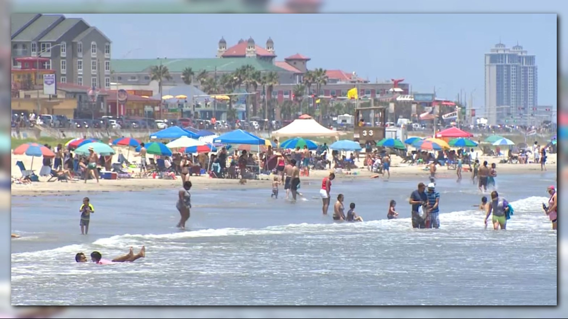 Thousands spend Memorial Day weekend at the beach in Galveston