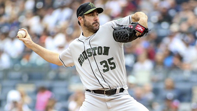 Verlander pitches 7 innings in Astros' loss to Yankees