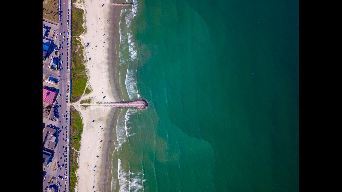 More clear blue water seen near Galveston beaches