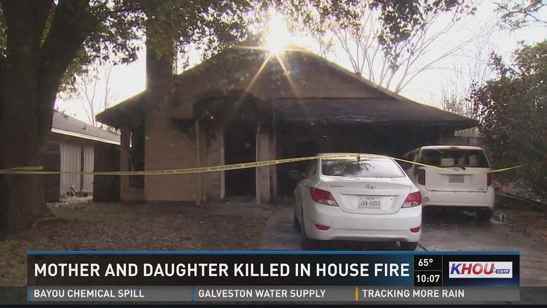 A father and two of his children were injured in a house fire, but his wife and one of his children died in the fire in Spring early Saturday morning.
