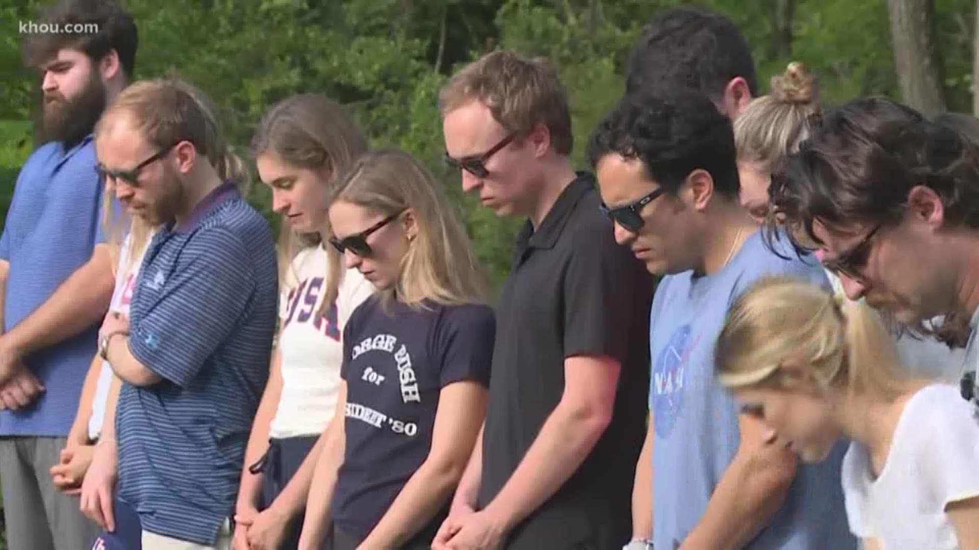 The Bush grandkids gathered in College Station at the Presidential Library on Saturday to honor their grandparents by jumping out of a plane. The president was known for going skydiving. The weather did not cooperate and they were not able to jump, but it was the first time they were all together since George H.W.'s funeral.