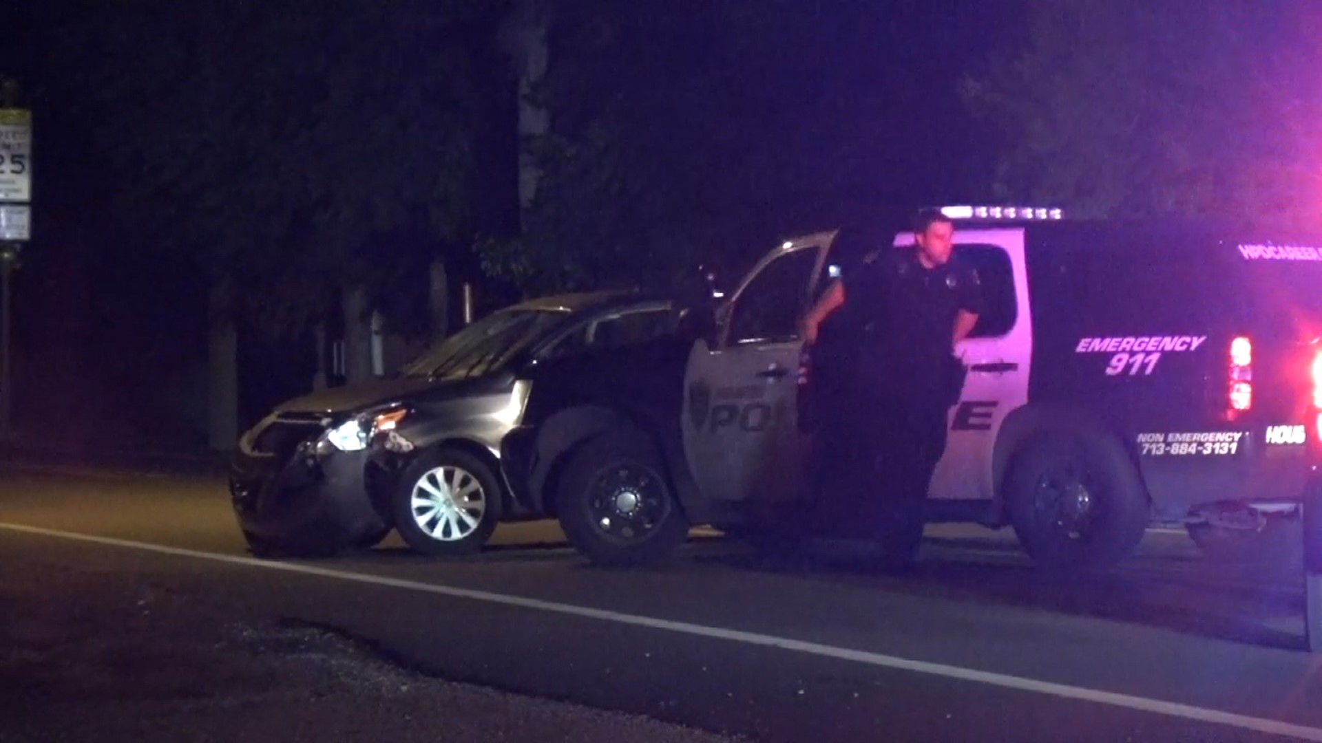 Police use pit maneuver to stop chase suspect in Simonton | khou.com