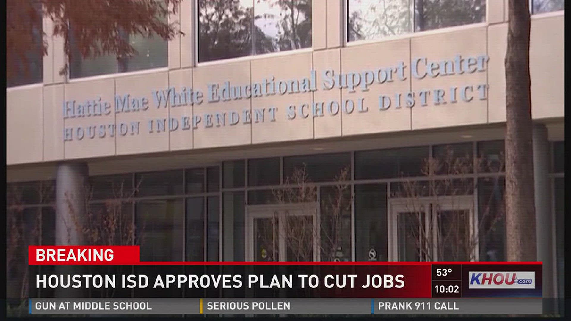 Houston Independent School District?s Board of Education approved a reduction in force Thursday night as they battle a $115 million budget shortfall.