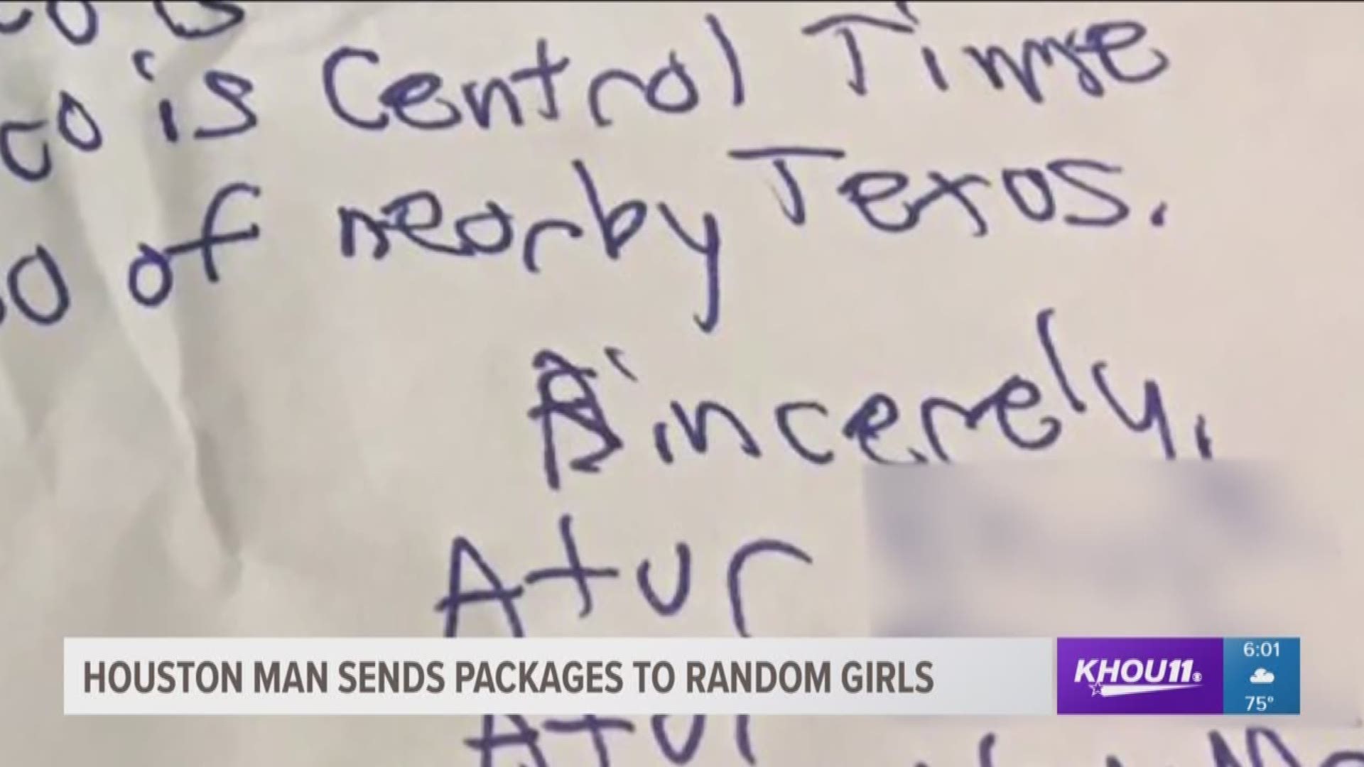 The FBI believed a man was targeting dozens of girls across the county by sending them strange packages. They soon discovered the man is mentally ill and poses no threat. 