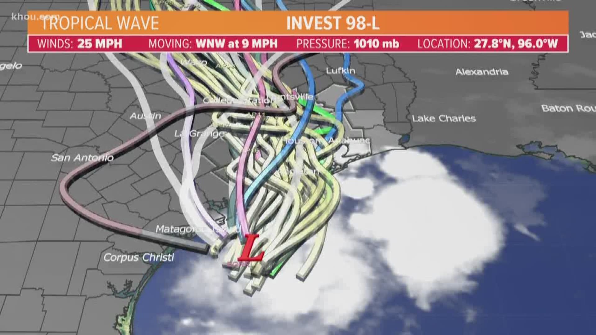 Meteorologist Chita Craft answers your questions about the tropical wave Invest 98L in the Gulf which is set to send some heavy rains to Southeast Texas.