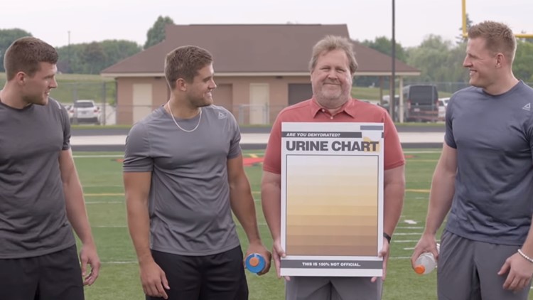 J.J. Watt, brothers and dad star in funny new hydration commercials