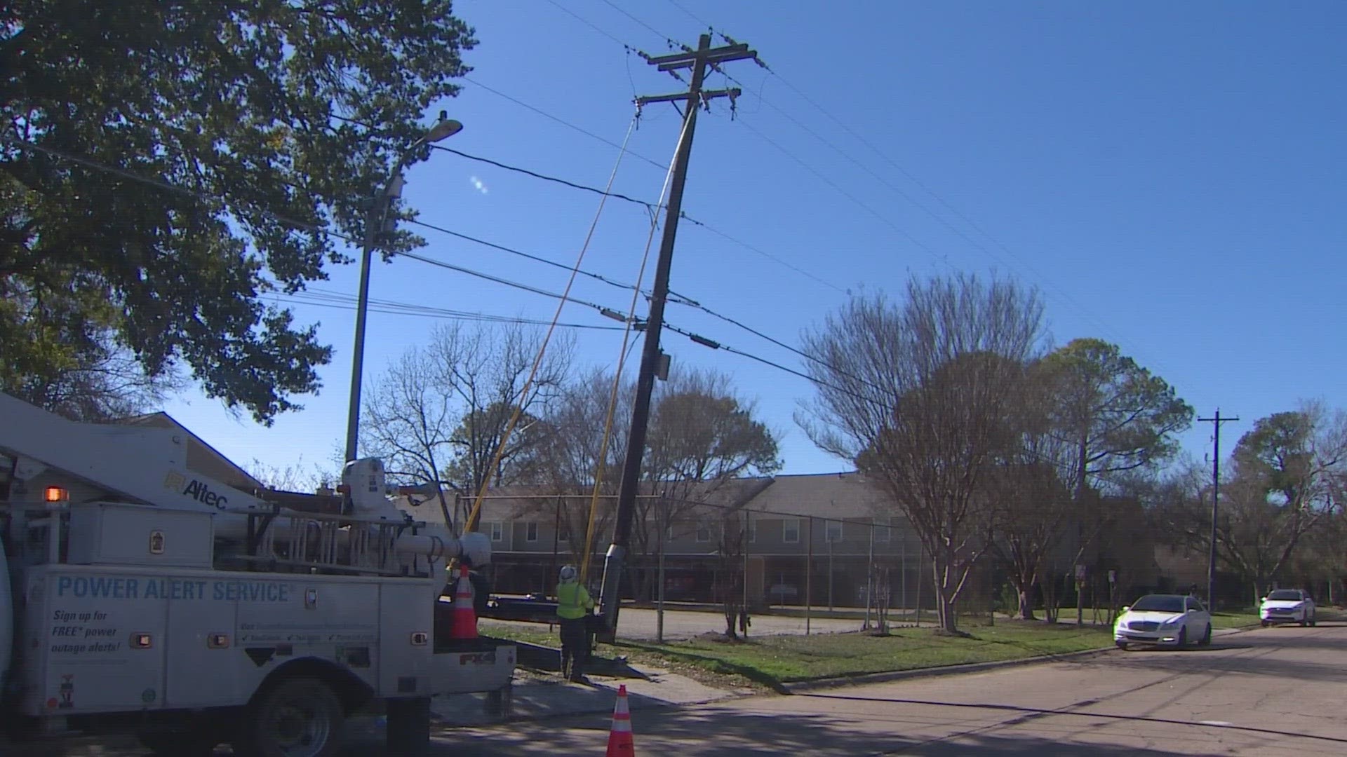 CenterPoint said they restored power to about 44,000 customers between Monday at 5 p.m. and Tuesday at 5 p.m.