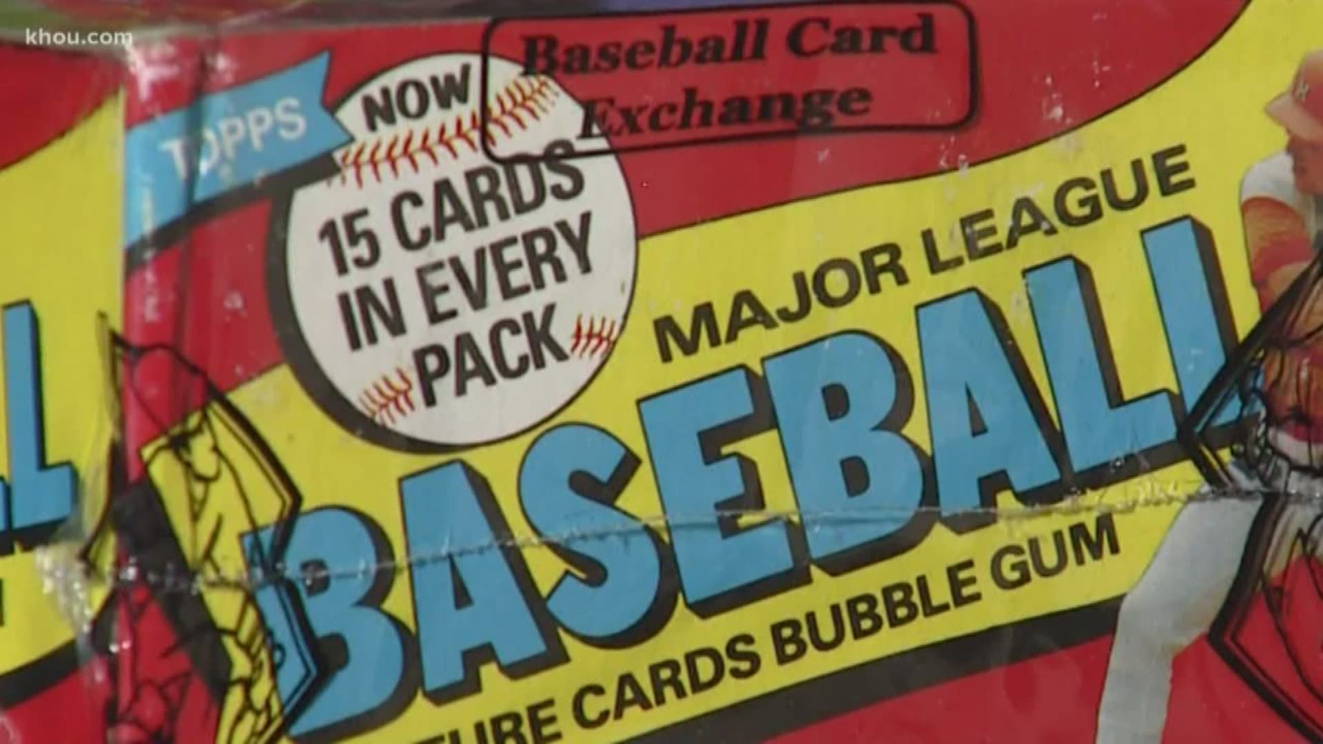 How much would you spend on your baseball card collection? A couple hundred dollars? Maybe a couple thousand. We found a man in Tomball who believes while money can't buy you happiness ... baseball cards? Game on.