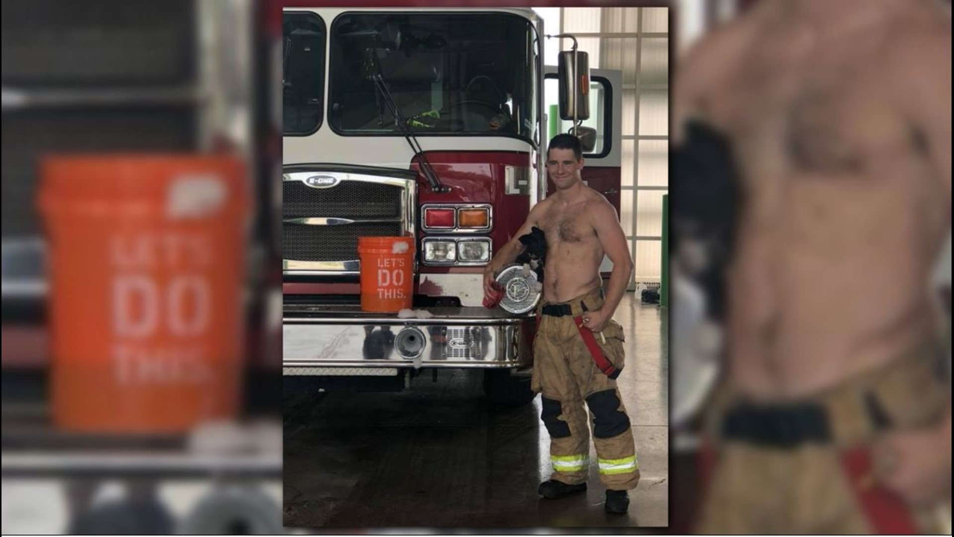 Galveston firefighters pose with adoptable pups for 2019 calendar